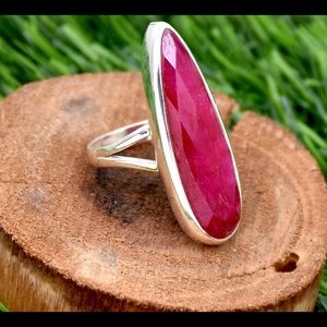Indian Ruby Gemstone Ring!
